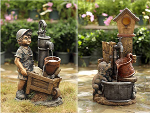 фонтаны для дачи и сада, купить декоративный садовый фонтан в Москве