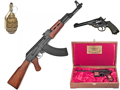 магазин оружия, макеты оружия, подарочное, сувенирное оружие