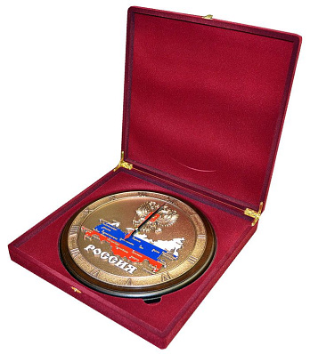 Настенные часы "Карта России" в подарочной упаковке D29