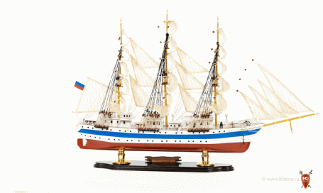Модель парусного корабля "Мир", 80см.