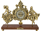 Часы каминные "Пастораль 2" с маятником, золото