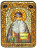 Подарочная икона "Преподобный Максим Грек" на мореном дубе