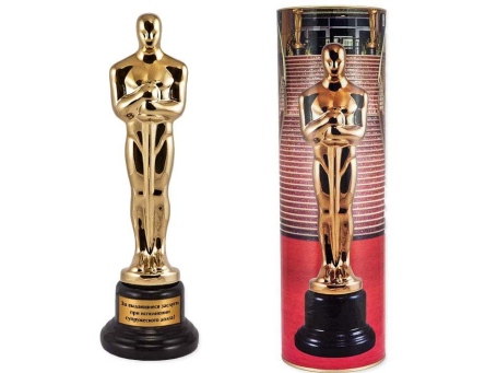 Статуэтка керамическая "Оскар" - "За выдающиеся заслуги при исполнении супружеского долга!"