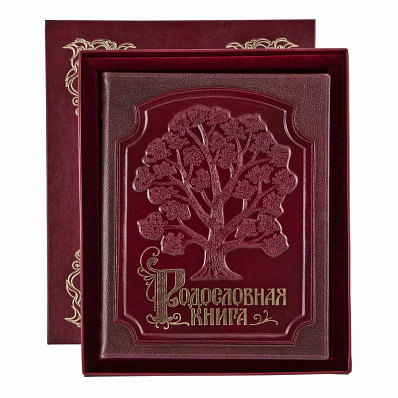 Родословная книга в кожаной обложке