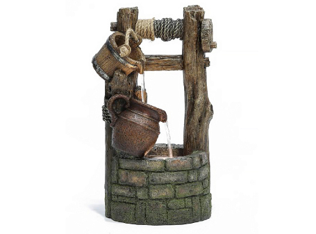 Фонтан для дачи и сада "Колодец" с подсветкой
