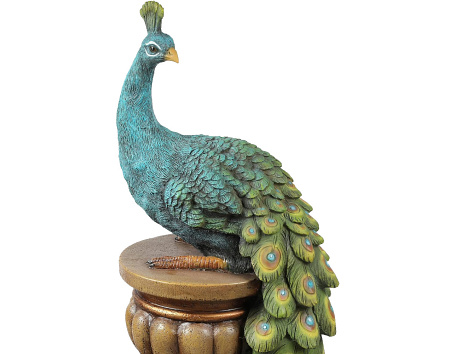 Фонтан садовый 'Царь Павлин'' с подсветкой