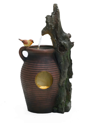 Фонтан для дачи и сада ''Канарейка'' с подсветкой