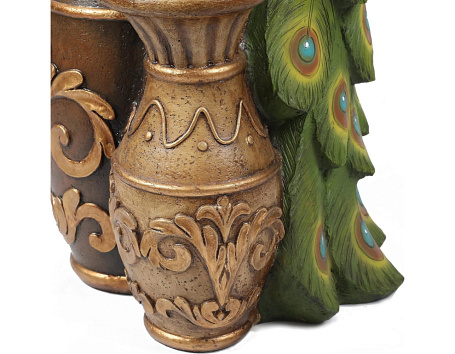 Фонтан садовый 'Царь Павлин'' с подсветкой