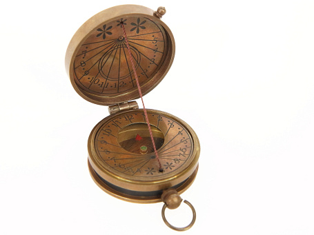Карманный компас, антик Ø5 см.