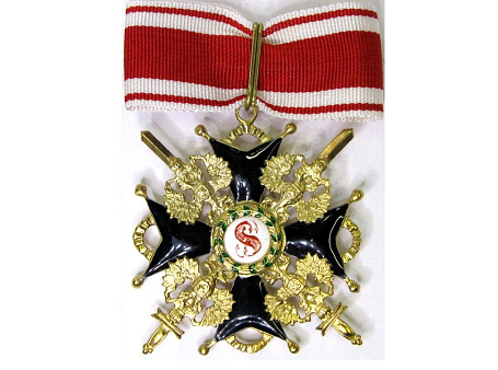 Орден св.Станислава 2 ст. с мечами парадный