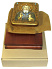 Подарочная икона "Преподобный Сергий Радонежский чудотворец" на мореном дубе