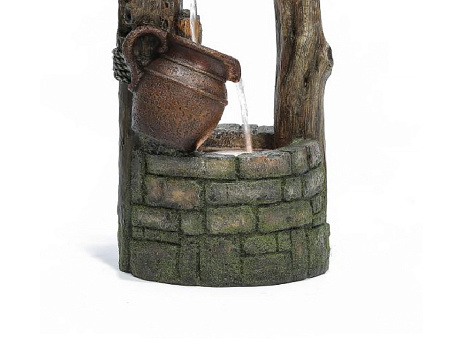 Фонтан для дачи и сада "Колодец" с подсветкой