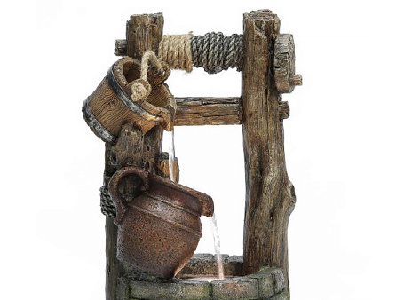 Фонтан для дачи и сада "Колодец" с подсветкой