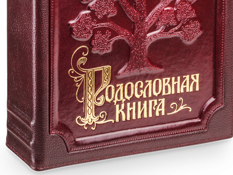 Родословная книга в кожаной обложке