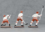 Набор хоккеистов 6шт. в шкатулке (красно-белая форма)