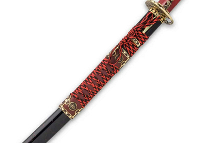 Катана "Шиматцу" с кинжалами когаи и козука в подарочном футляре