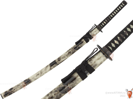 Катана, меч самурайский "Белый мрамор"