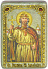 Настольная икона "Святой равноапостольный князь Владимир" на мореном дубе