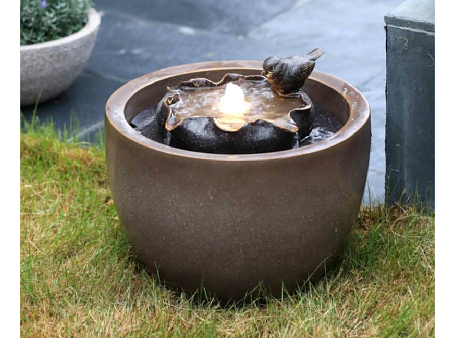Фонтан садовый ''Кувшинка" с подсветкой