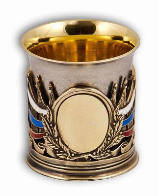 Набор из 2-х стопок "Державных" (пустой медальон)