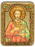 Подарочная икона "Святой мученик Евгений Севастийский" на мореном дубе
