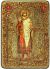 Аналойная икона "Святой благоверный князь Борис" на мореном дубе