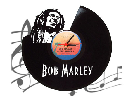 Настенные часы-пластинка "Bob Marley"