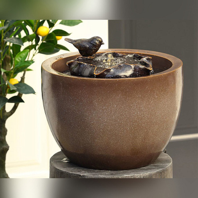 Фонтан садовый ''Кувшинка" с подсветкой