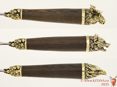 Шампуры (6шт.) "Мечта Охотника" с ножом в колчане