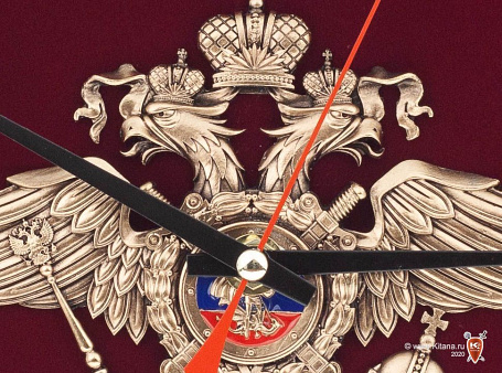 Настенные часы "МВД России" 34х34 см