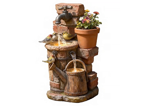 Фонтан для дачи и сада "ВодоПой" с подсветкой