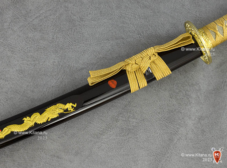 Катана, самурайский меч "Золотой Дракон"