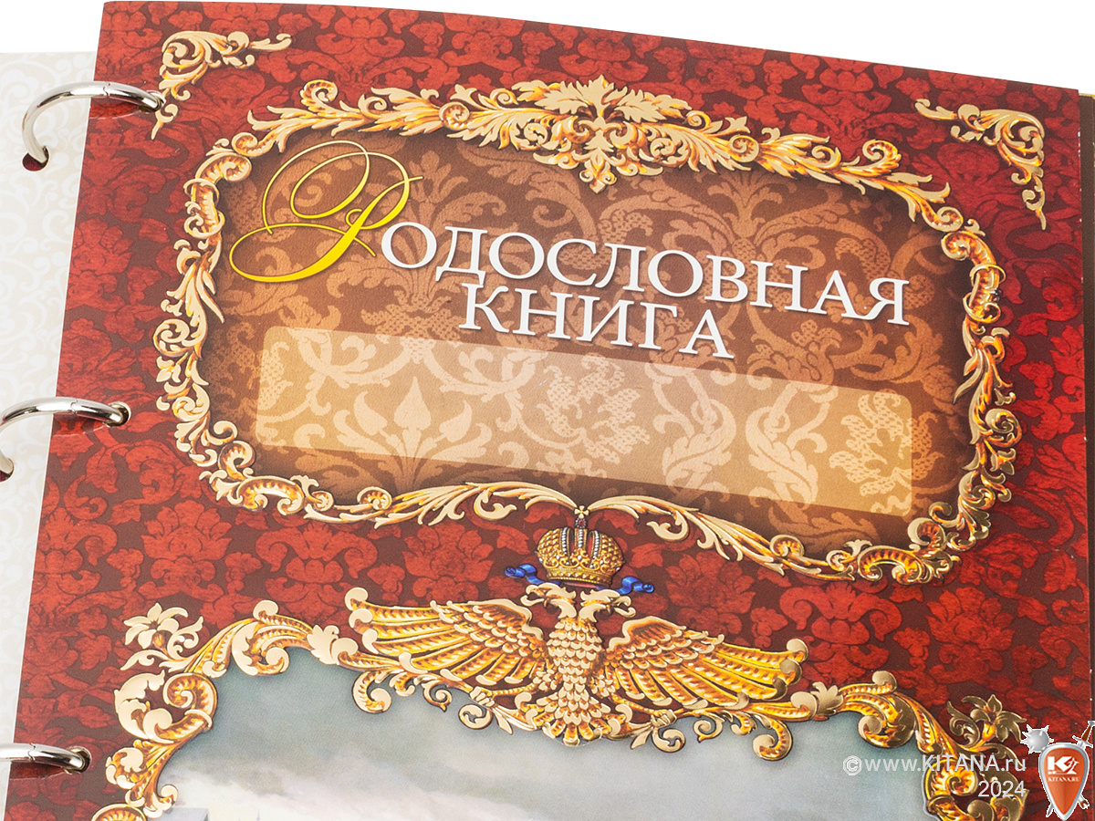 Родословная книга в кожаной обложке