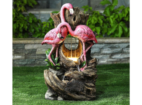 Фонтан декоративный ''Фламинго'' с подсветкой