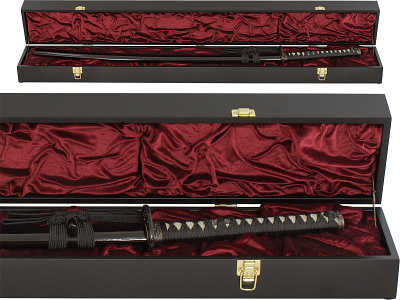 Катана, меч самурайский "Розайа" в подарочном футляре