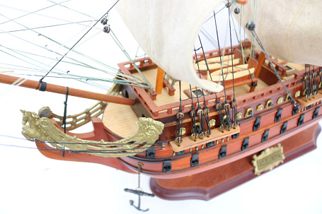 Модель парусного корабля "Soleil Royal", 74 см