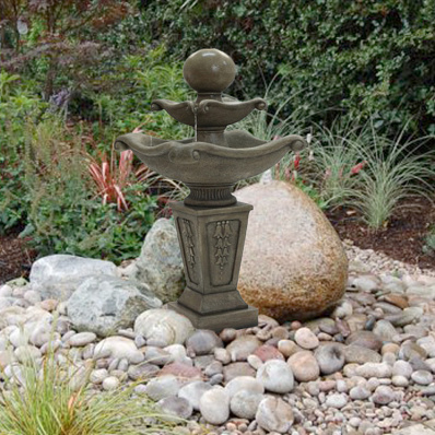 Фонтан для дачи и сада ''Лотос'' с подсветкой