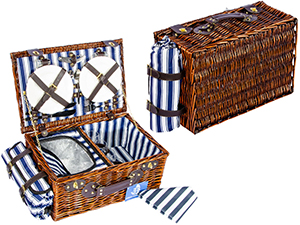 корзина для пикника плетеная с крышкой, купить корзины для пикника