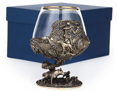 Бокал для коньяка "Охота Элит" (Волк)