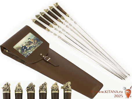 Шампуры (6шт.) "Мечта Охотника" в колчане