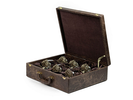 Бокалы для коньяка "ФСБ" 6шт. в кейсе