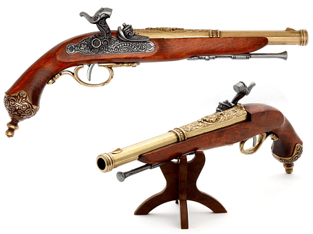 Пистолет с капсюльным ударным замком Брешия (Италия, 1825 г.)
