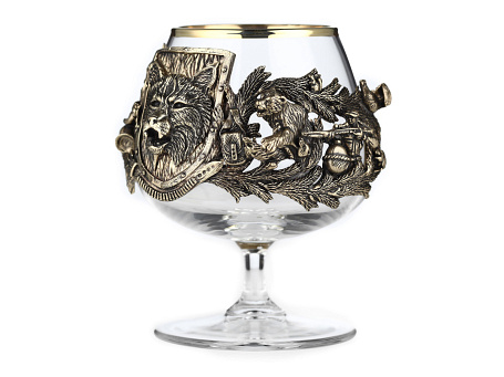 Бокал для коньяка "Русский лес. Волк"