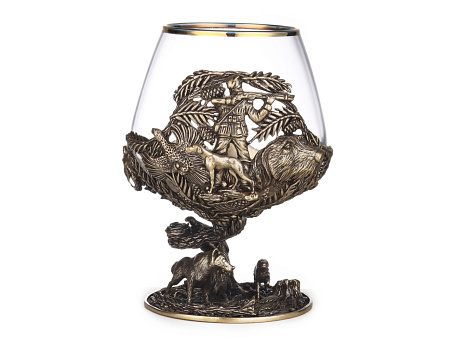 Бокал для коньяка "Охота Элит" (Волк)