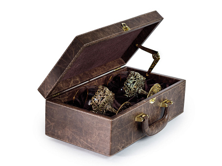 Бокалы для коньяка "Строитель" 2шт. в кейсе