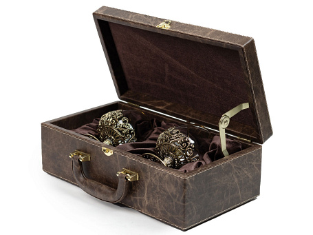 Бокалы для коньяка "ФСБ" 2шт. в кейсе