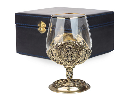 Бокал для коньяка "ВДВ" в футляре