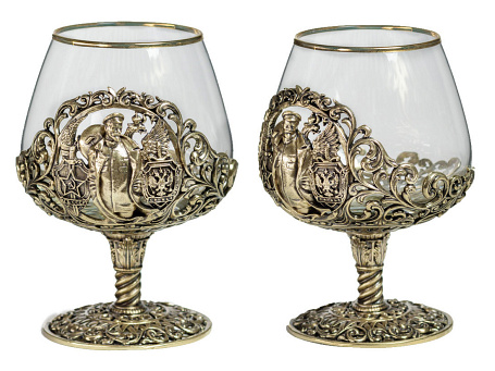 Бокалы для коньяка "ФСБ" 6шт. в кейсе