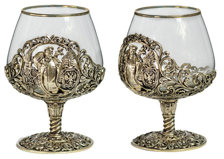 Бокалы для коньяка "ФСБ" 2шт. в кейсе