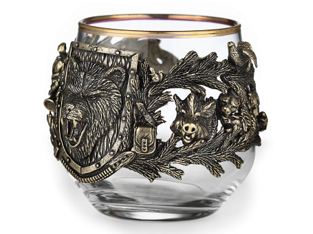 Бокал для виски "Охота. Медведь"